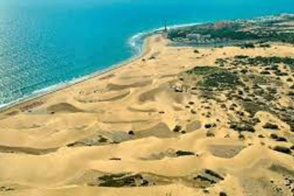 Bungalow Maspalomas Tranquilo Luminoso Y Apto Para El Teletrabajo Kültér fotó